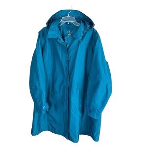 L.L. Bean Waterproof Raincoat Parka Jacket Lined Hooded